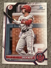 Zach Neto 2022 Bowman Draft Paper Base 1st Prospect #BD-18 Los Angeles Angels
