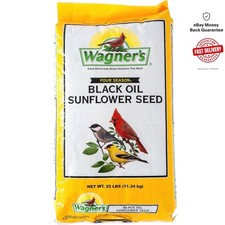Nutritious 25Lbs Black Oil Sunflower Seeds - Perfect for -Round Bird Feeding