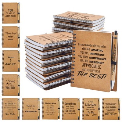 100 Pcs Employee Appreciation Gifts Bulk -50 Sets of Inspirational Notebooks ...