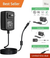 12V 2A Power Supply Adapter AC 100-240V to DC 12V, 5.5mm x 2.1mm Plug, Power ...
