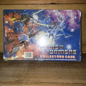 Tara Toy Corp Transformers Carrying Case 1985 Plastic Handle 8 Compartments