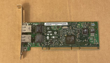 Intel IBM 2-Port 10/100/1000 Base-TX Ethernet Adapter PCI-x FH Bracket 00P6131 - Used