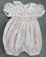 Baby Girl Clothes Vintage 6 Month Pink Floral...