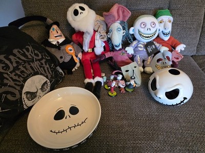 Vintage Nightmare Before Christmas plush,  hoodie, Jack skellington  ceramic lot