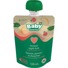 2-Pack Baby Gourmet Organic Puree Banana Apple Kale