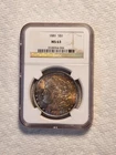 1881 MORGAN SILVER DOLLAR NGC MS63 Toned