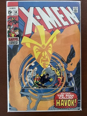 The X-Men #58 (Marvel Comics July 1969) 1st Havok In Costume 4.5 - 5.5 NICE