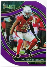 2020 Panini Select Patrick Peterson Field Level #343 Purple Die-Cut Cardinals