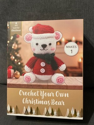 Weihnachten Teddybär selber häkeln, nagelneu Basteln, Stickerei