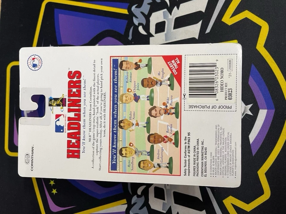 Figura de acción Corinthian Headliners Video Nomo 1996 Los Angeles Dodgers MLB NUEVO Foto 2 de 2