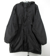 VINTAGE Eddie Bauer Jacket Men Medium Black Ebtek Packable Parka Coat Gorpcore