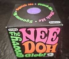 Authentic NeeDoh Classic Groovy Glob Squishy Toy Fidget Schylling Purple NIB