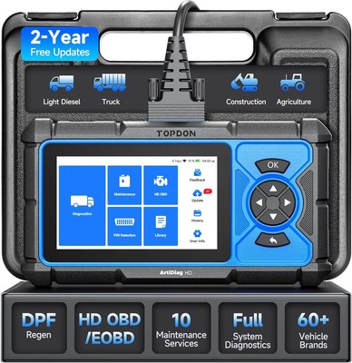 TOPDON Artidiag HD Heavy Duty Truck Full System Diagnostic Scanner Code Reader