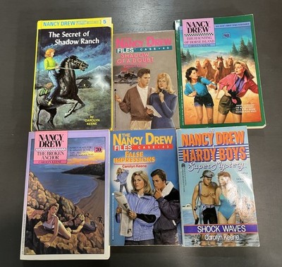 Vtg Nancy Drew Book Lot Of 6 