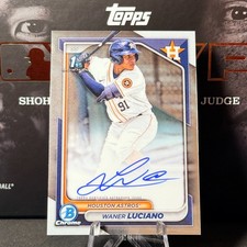 2024 Bowman Chrome 1st Waner Luciano AUTO RC Astros CPA-WL