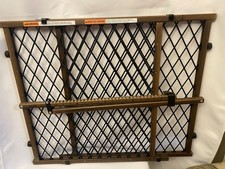 Evenflo 2026900 Position and Lock Farmhouse Pressure Mount Gate - Dark Wood