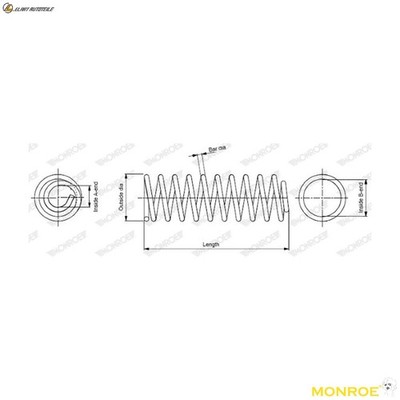 FAHRWERKSFEDER SP3000 FÜR SUBARU EJ205/EJ202 2.0L 4cyl FORESTER