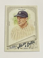 2018 Topps Allen &amp; Ginter Baseball #225 - Lou Gehrig - New York Yankees
