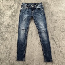 Miss Me Signature Skinny Stretch Jeans Womens 26 Medium Wash 31" Inseam JE8811SR