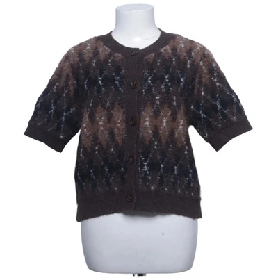 Zara, cardigan, femmes, taille : L, marron/noir/blanc, acrylique/polyester #Cze - Photo 1/4