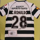 Cristiano Ronaldo CR7 Signed Autographed Sporting Portugal Soccer Jersey #28 COA