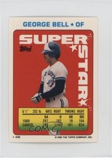 1990 Topps Super Star Sticker Back Cards George Bell Chris Sabo Tom Henke 2k3
