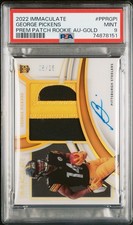 2022 Immaculate George Pickens Premium Patch Rookie Auto Gold /25 #PPRGPI