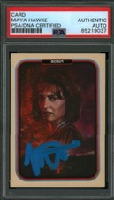 MAYA HAWKE SIGNED STRANGER THINGS TRADING CARD ROBIN PSA ZERO COOL SEASON 4