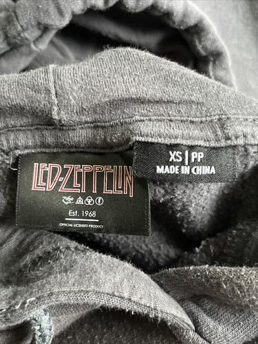 Led Zeppelin Official Licensed United States Of America 1997 Hoodie Fleece Sz XS - Picture 4 of 4