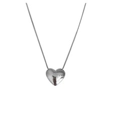 Valentines Day Gifts For Her Heart Necklace Silver Beautiful Fasion