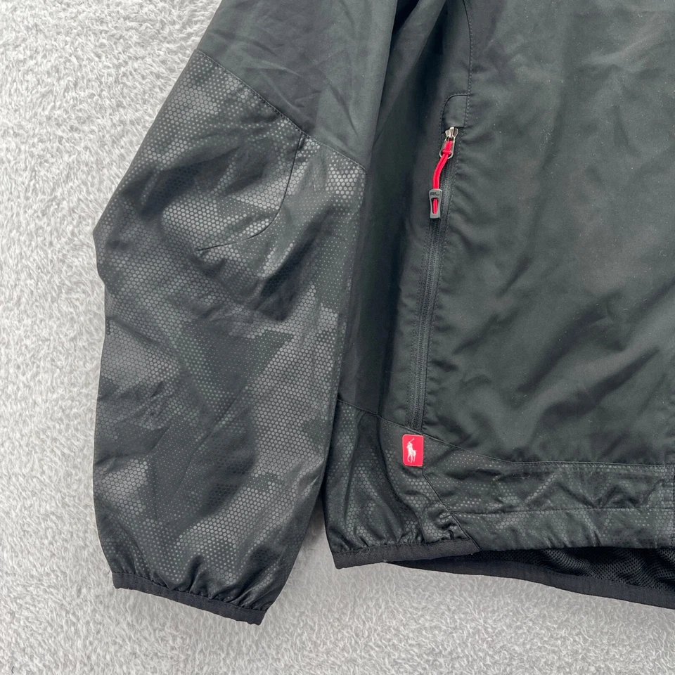 Chaqueta Polo Sport Ralph Lauren Para Hombre Pequeña Negra Golf Cremallera Completa Cortavientos Informal Foto 2 de 4