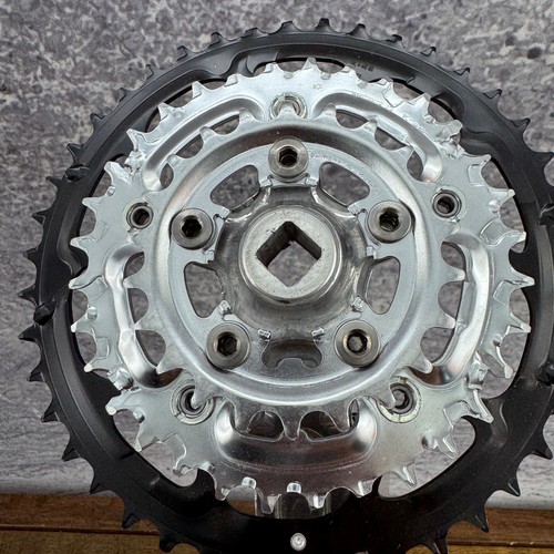 Vintage Shimano STX Crank Set NOS 170 mm Chainring 94 58 BCD FC-MC34 Compact - Picture 13 of 15