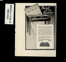 1925 Grand Rapids Show Spinet Piano Vintage Print ad 015240