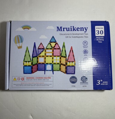 Mruikeny Magnetic Building Tiles Educational & Development Toys 28 Pieces