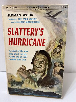 Slattery's Hurricane PB Herman Wouk 1st Perma Books Print ID:56-6725 M-4050