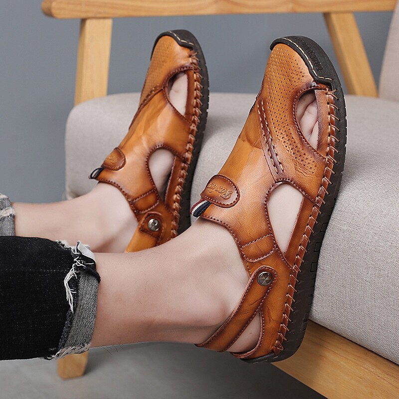 PANTOFOLA D’ORO Sandali uomo pelle scarpe acqua casual pescatore spiaggia ciabatte estate guida