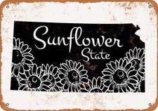METAL SIGN - Kansas State 4 -- Vintage Look