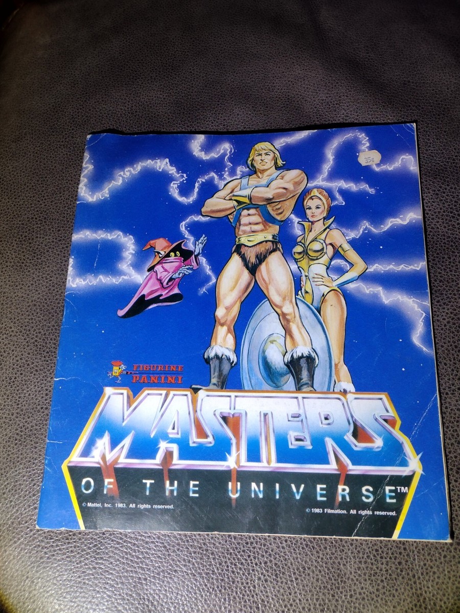 Unused 1983 Masters of the Universe He-man sticker album MOTU by