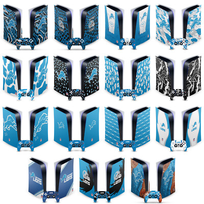 OFFIZIELLE NFL DETROIT LIONS VINYL SKIN FOR SONY PS5 DIGITAL EDITION BUNDLE