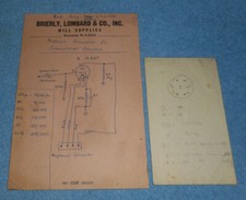 Brierly Lombard & Co Inc Worcester MA Old Stationery Photocell Simulator Diagram