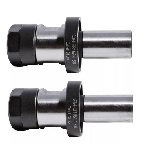2X TTS 3/4in STRAIGHT SHANK ER16 COLLET CHUCK TOOL HOLDR/GAGE LENGTH - Picture 7 of 21