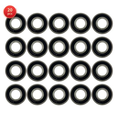 20pcs 6203-2RS High Quality Premium Rubber Seal Bearings Replacement for Air Com