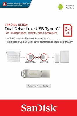 sandisk ultra dual drive 3.1 luxe