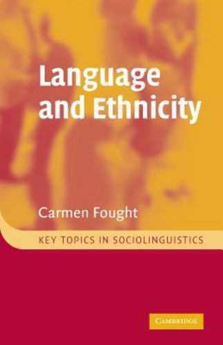Language And Ethnicity, Paperback by Fought, Carmen, Used Good Condition, Fre...