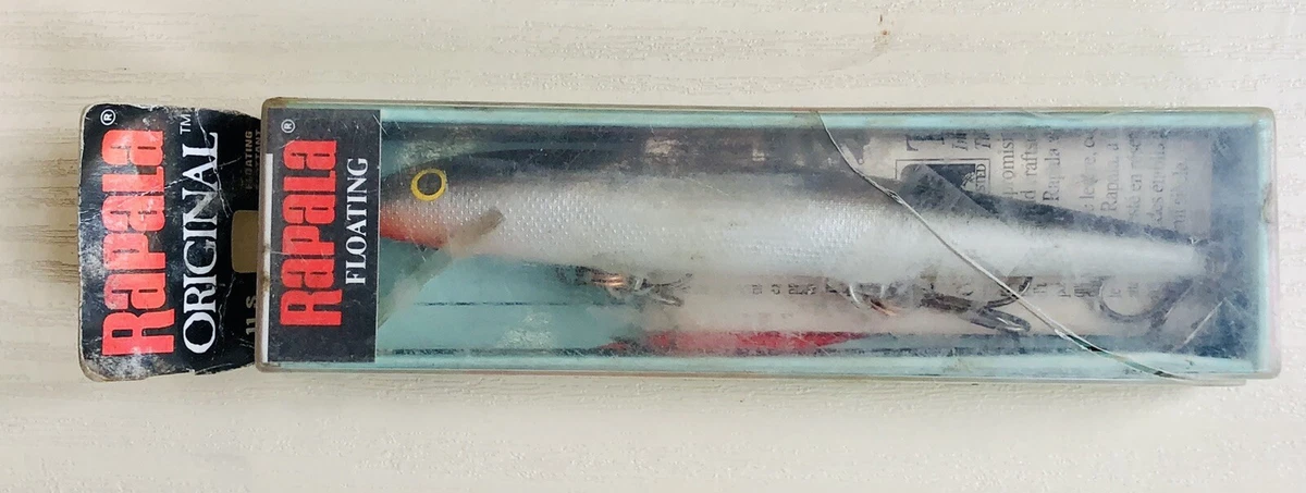 Leurre de pêche Barracuda Double Spinner rouge/blanc vieux