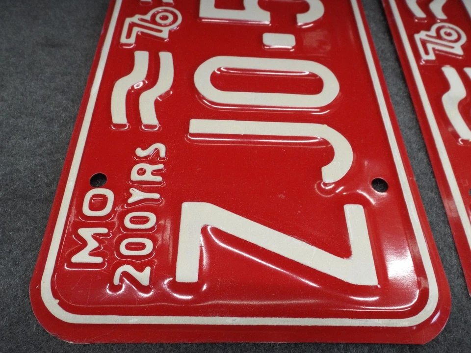 Nuevo de Lote Antiguo 1977 Missouri matrículas ZJ0-588 Ford Chevrolet Dodge AMC Pontiac Buick Foto 3 de 4