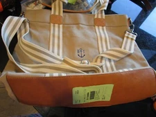 Pottery Barn Kids classic Mom diaper bag  mono BT  anchor photo shoot smp Issue