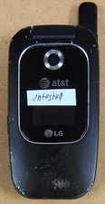 LG CU400 - Black and Gray  AT T  Cellular Flip Phone - Untested