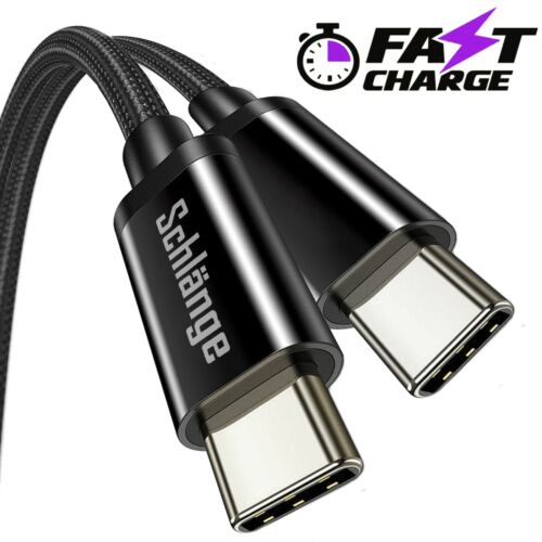 USB C Cable (Type C to Type C) Fast Charger For Samsung Galaxy Note 10 and LG - Picture 1 of 12