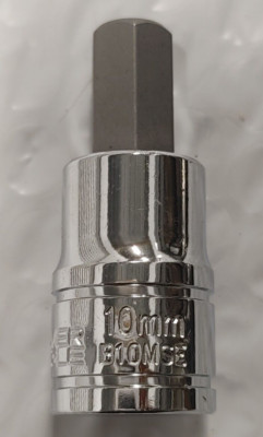 MATCO TOOLS ''SILVER EAGLE'' B10MSE, 3/8'' SOCKET DRIVEN, 10MM. ALLEN/HEX BIT.